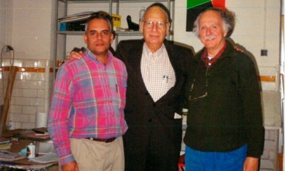 Rigoberto Carceller junto a Rafael y Waldo Díaz-Balart.