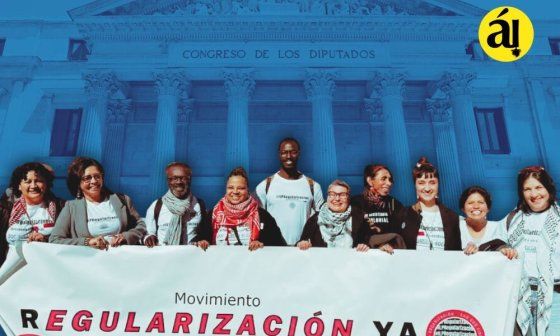 Ley de regularización de inmigrantes en España.