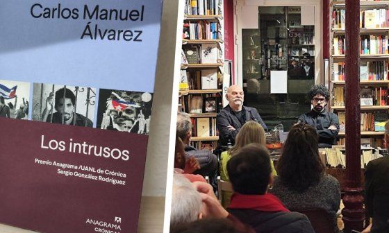 Portada de "Los caídos" y presentación del libro en Madrid