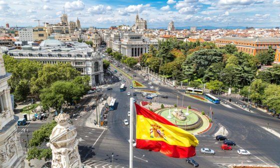 Plaza de Cibeles en Madrid.