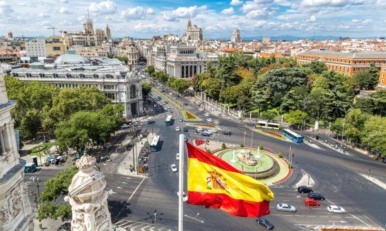 Fuente de Cibeles en Madrid.