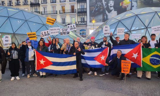 Manifestación en Madrid en apoyo al 17M.