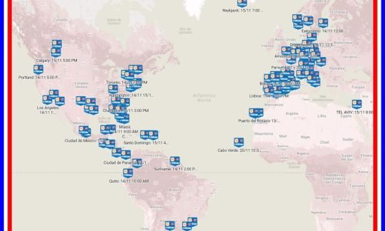 Mapa: Ciudades del Mundo donde se marchará en apoyo al 15N.