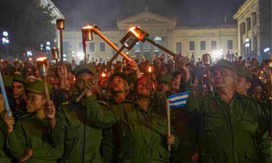 Marcha de las Antorchas. La Habana, Cuba.