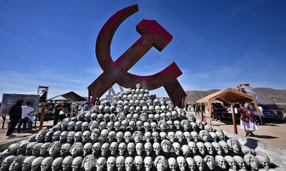 Monumento a las víctimas del Comunismo en el Desierto de Mojave, en California.