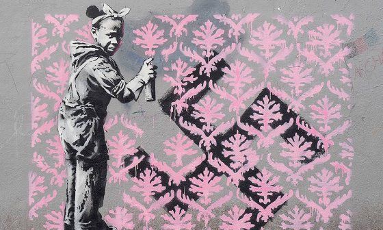 obra stencil de Banksy