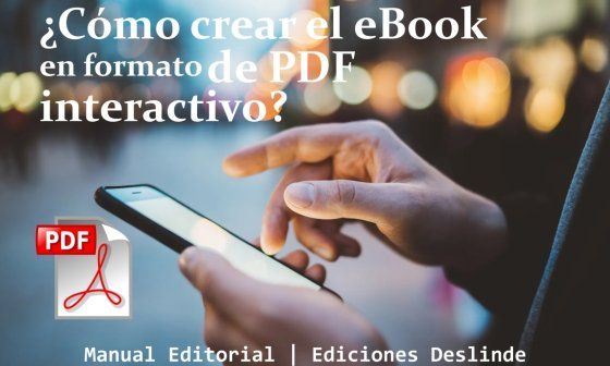 Pauta PDF interactivo ediciones deslinde leyendo en teléfono móvil