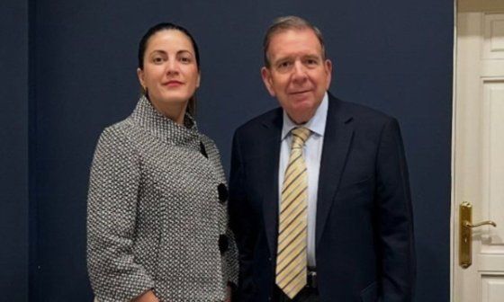 Rosa María Payá y Edmundo González.