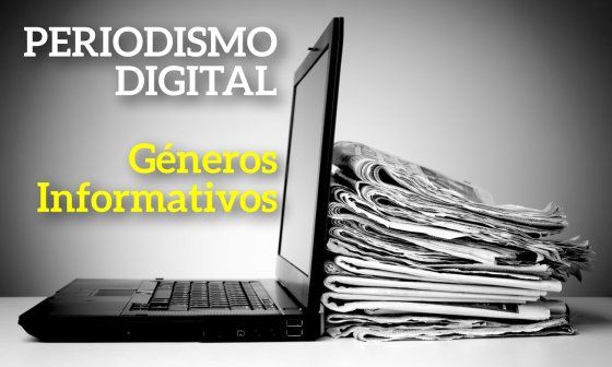 Periódicos de papel sobre un teclado. Géneros informativos en periodismo digital