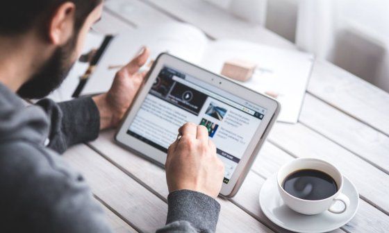 Periodismo digital. Lector de periódicos