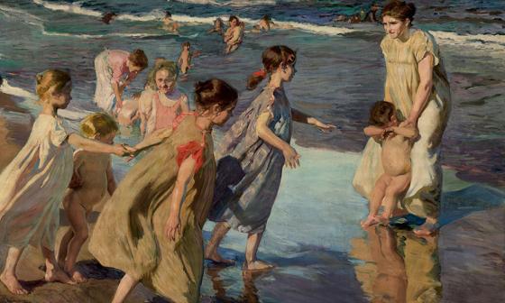 "Verano", una de las pinturas de Joaquín Sorolla propiedad del Museo Nacional de Bellas Artes de Cuba.