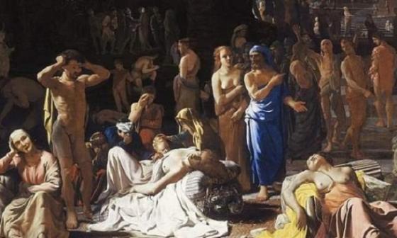 'Plaga en una ciudad antigua', por Michael Sweerts (1652)