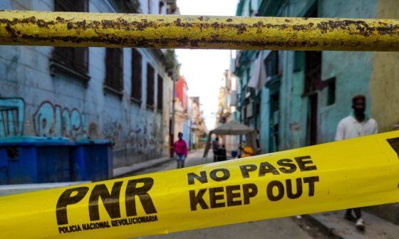Escena del crimen en Cuba.