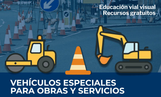 Portada de Láminas DGT. Vehículos especiales para obras y servicios