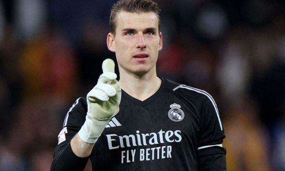 El portero del Real Madrid, Andriy Lunin.