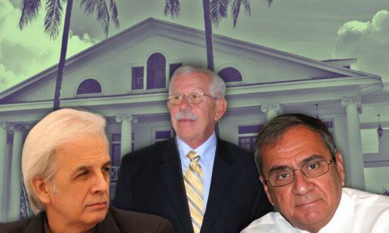 Orlando G. Esteva,  Raúl de Cárdenas y Manuel C. Díaz.