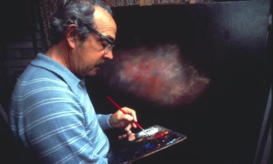 El pintor cubano Rafael Soriano.