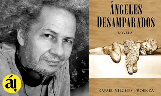 El escritor Rafael Vilches y su libro "Ángeles desamparados"