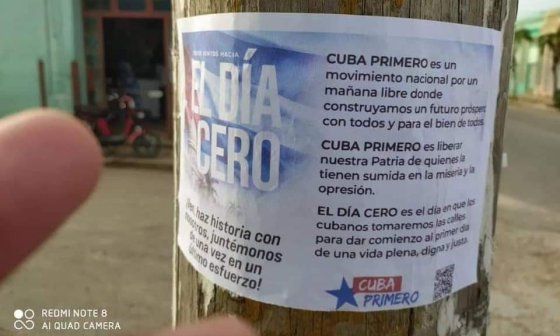 Cartel de Rebeldía en San Antonio de los Baños