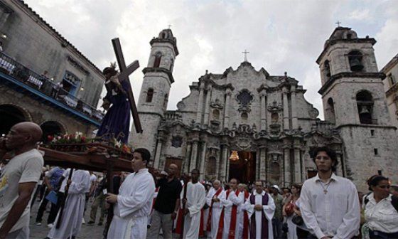 Procesión de Semana Santa en Cuba en 2012.