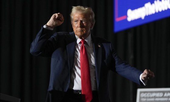 Donald Trump en un mitin en Colorado.