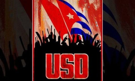 “USD”, obra gráfica de Alain Martínez Menéndez. Imagen tomada de sus redes sociales.