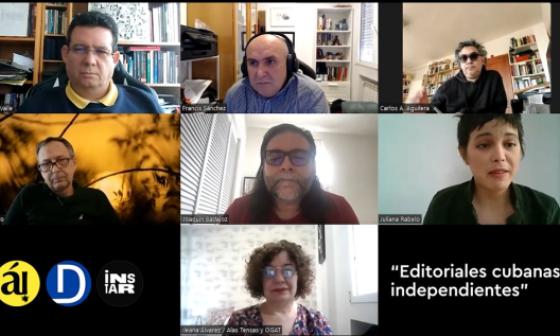 Panel del programa La Relectura con editores cubanos
