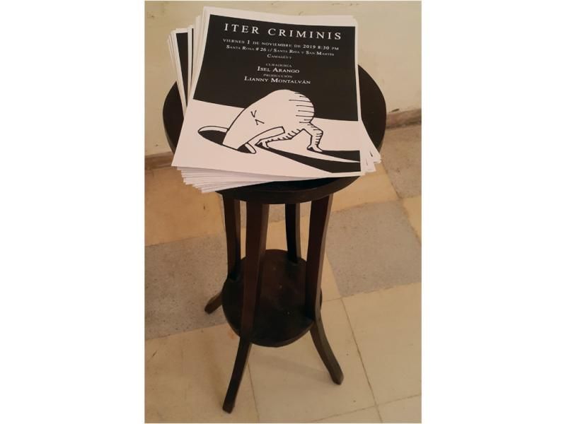 Afiches de la exposición "Iter Criminis".