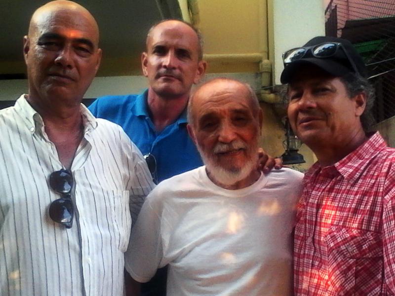Escritores Jorge Ángel Pérez, Nelton Pérez, Rafael Alcides (fallecido) y Rafael Vilches.