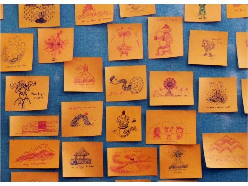 Dibujos de Jorge Luis Porrata (1975).