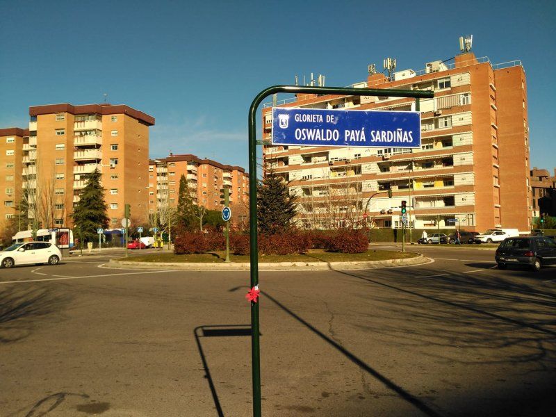 Glorieta Oswaldo Payá en Madrid.