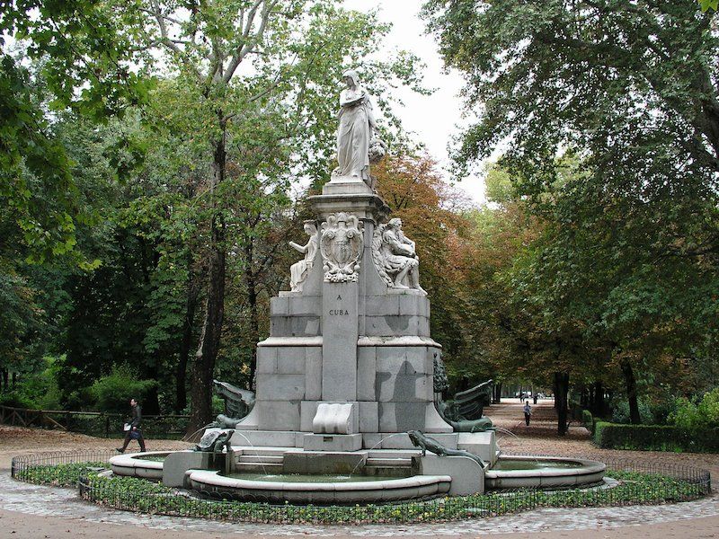 Monumento a Cuba en el Parque del Retiro de Madrid.