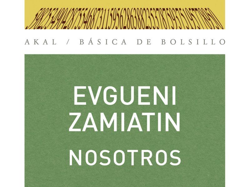 Portada de libro "Nosotros", de Evgueni Zamiatini