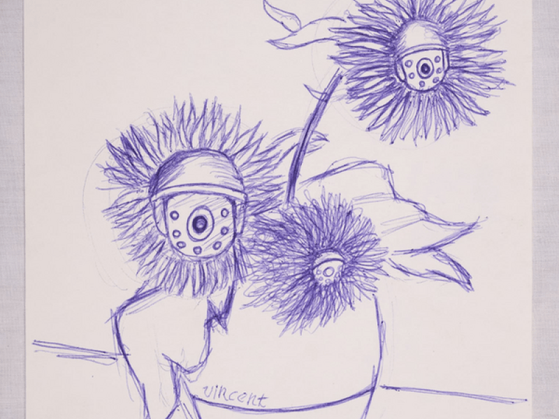 Dibujos de Luis Manuel: "Naturaleza Muerta. Convirtiendo la violencia en arte".