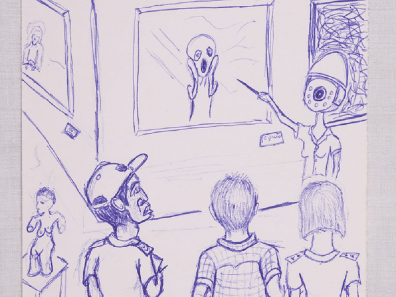 Dibujos de Luis Manuel: "Naturaleza Muerta. Convirtiendo la violencia en arte".