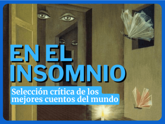 Portada de antología universal de cuentos contemporáneos "En el Insomnio"