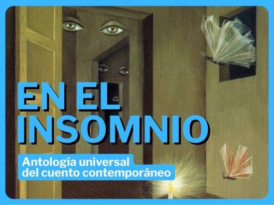 Portada de antología universal de cuentos contemporáneos "En el Insomnio"