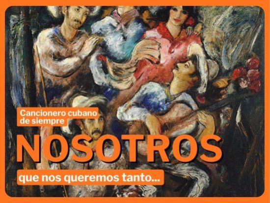 Portada de cancionero cubano de siempre. Pintura "Guajiros" de Abela