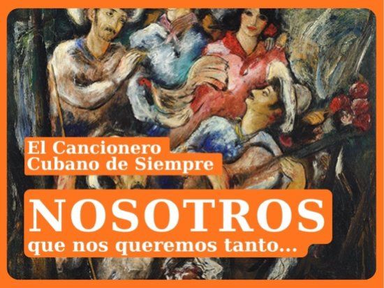 Portada de cancionero cubano de siempre. Pintura "Guajiros" de Abela