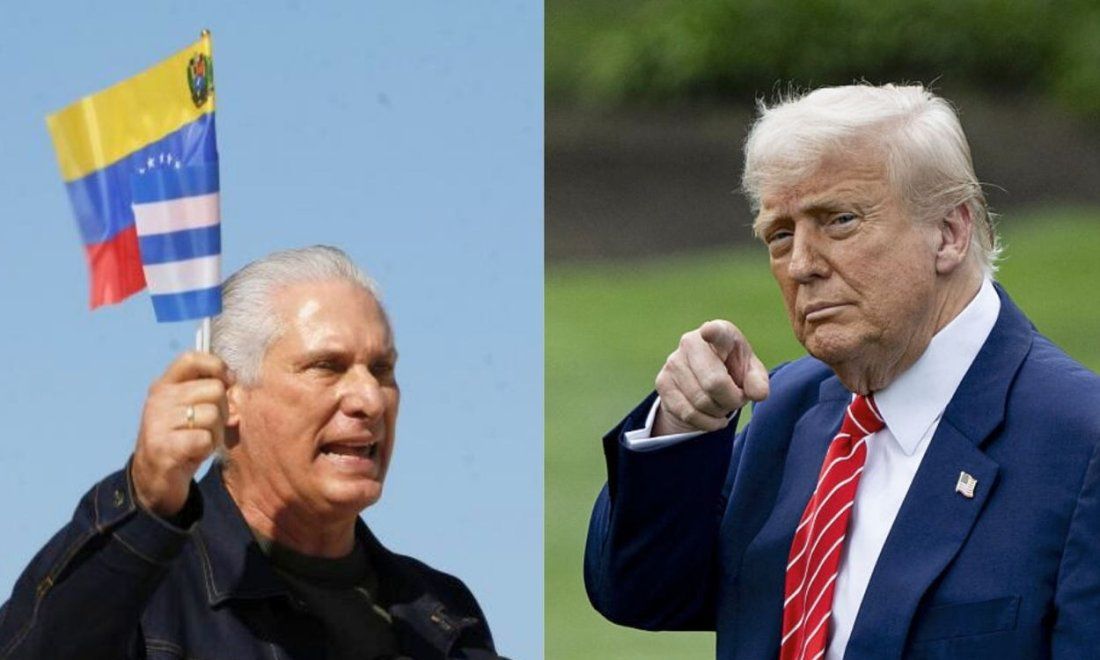Miguel Díaz-Canel y Donald Trump.