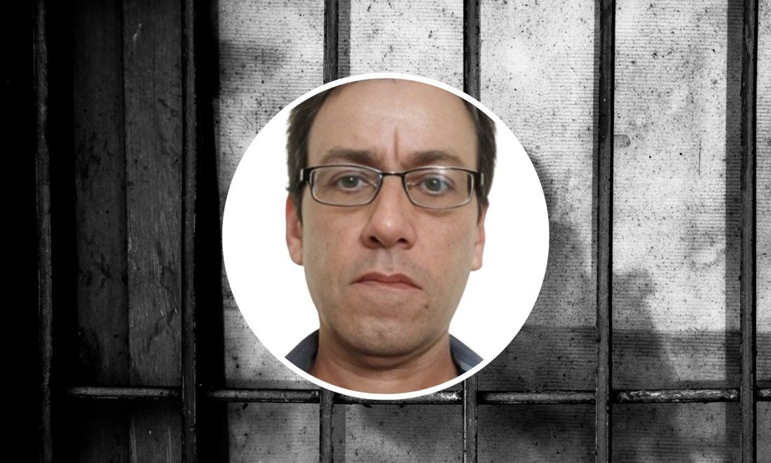 Retrato del escritor José Gabriel Barrenechea y dibujo de prisión