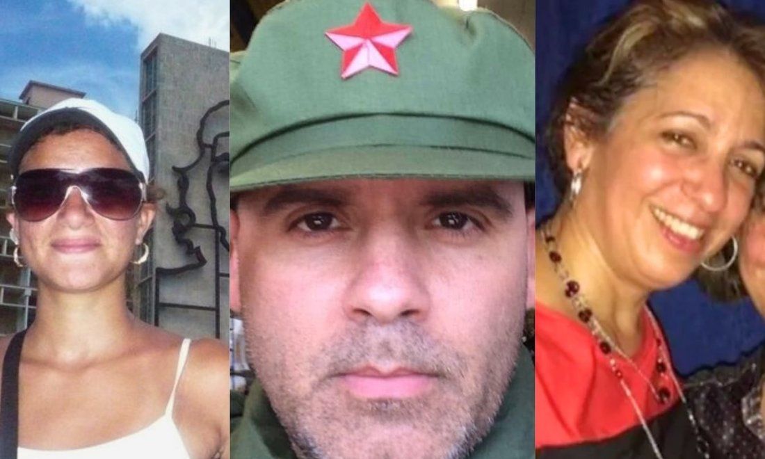 Represores y cómplices del régimen cubano que han obtenido la residencia en Estados Unidos. De izquierda a derecha: Anabel Campos de Castro, Roberto García Cabrejas y Adys Lastres Morera.