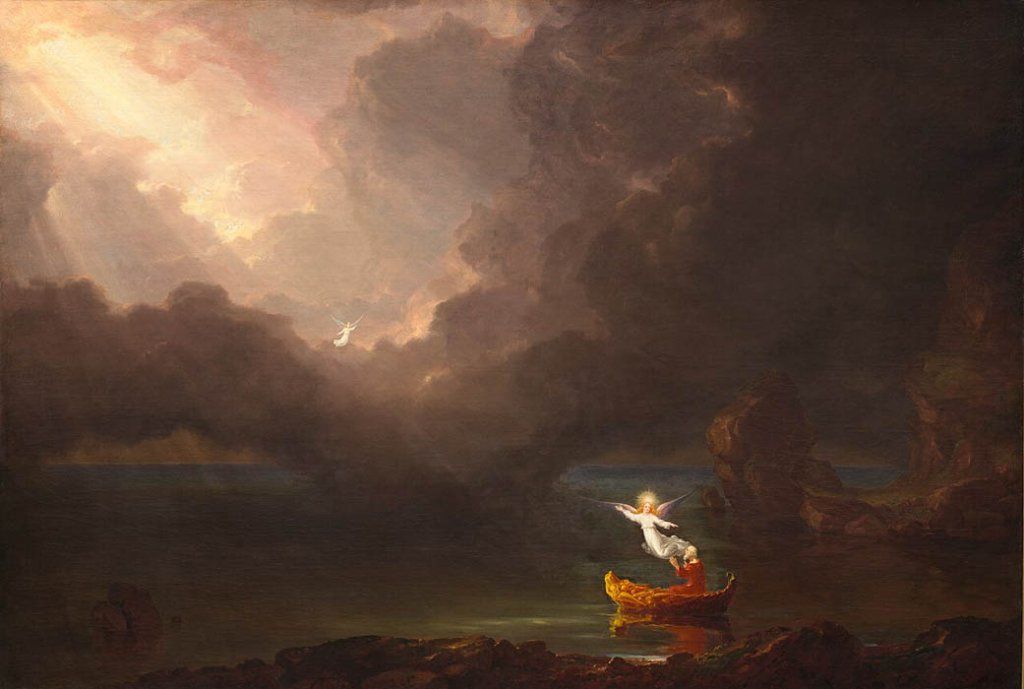 Thomas Cole: "El viaje de la vida a la vejez" (1842). |  Imagen:  