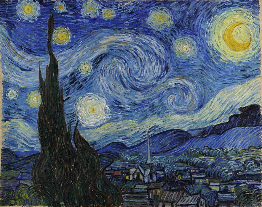 Vincent van Gogh: "La noche estrellada" (1889). |  Imagen:  