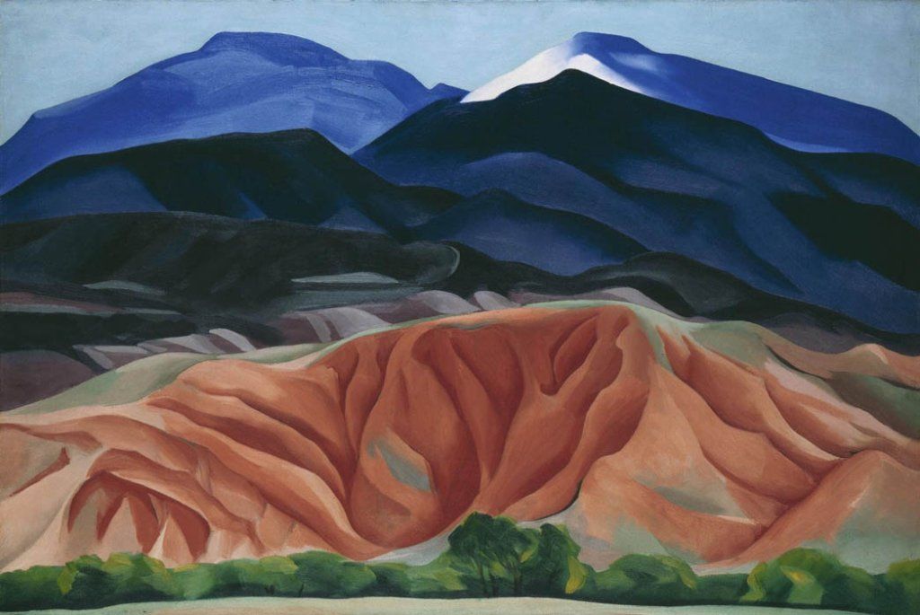 Georgia O'Keeffe: "Paisaje de Black Mesa, Nuevo México" (1930). |  Imagen:  