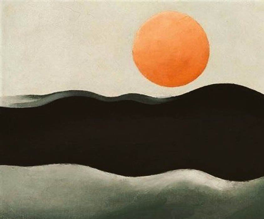 Georgia O'Keeffe: "Atardecer en Long Island" (1939). |  Imagen:  