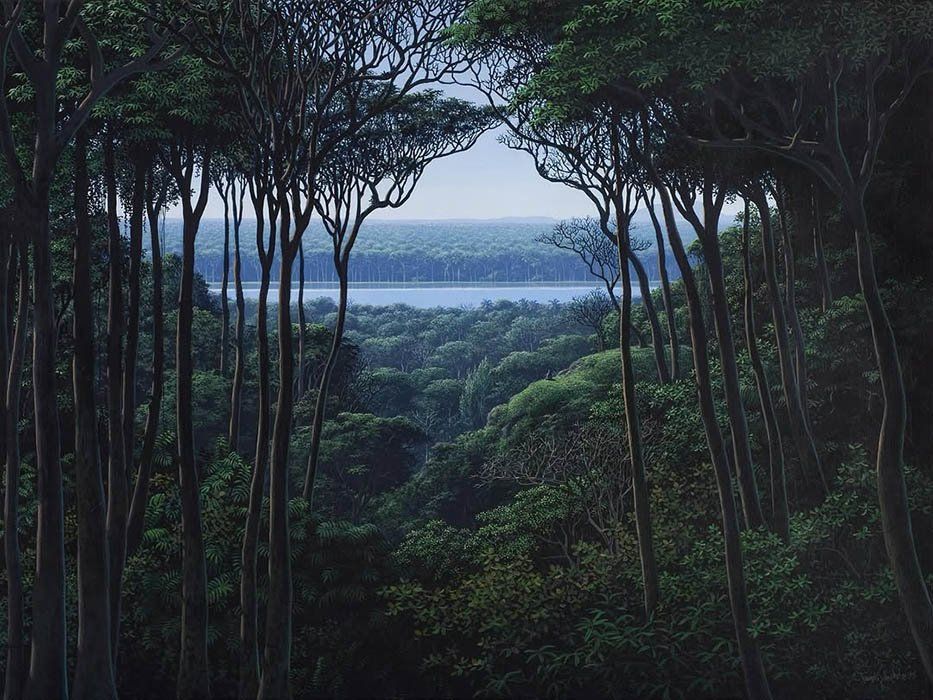 Tomás Sánchez: "Contemplación, ocho de la mañana" (1995). |  Imagen:  