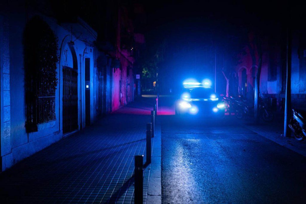 Barcelona a oscuras. |  Imagen:  