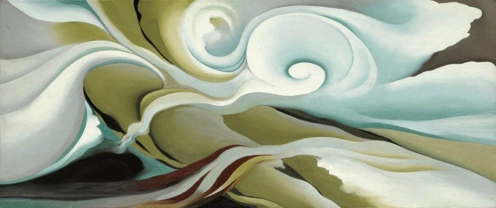 Georgia O'Keeffe: "Formas de la naturaleza. Gaspé" (1932). |  Imagen:  