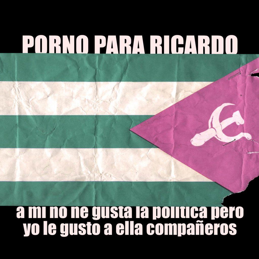     "A mi no me gusta la política pero yo le gusto a ella, compañeros", Porno para Ricardo (2006).   |  Img: Gorki Águila